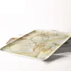 JINSERTA Marbled Storage Tray Melamine Dessert Fruit Cake Plate Retro Breakfast Bread Tableware Restaurant Hotel Serving Tray 3