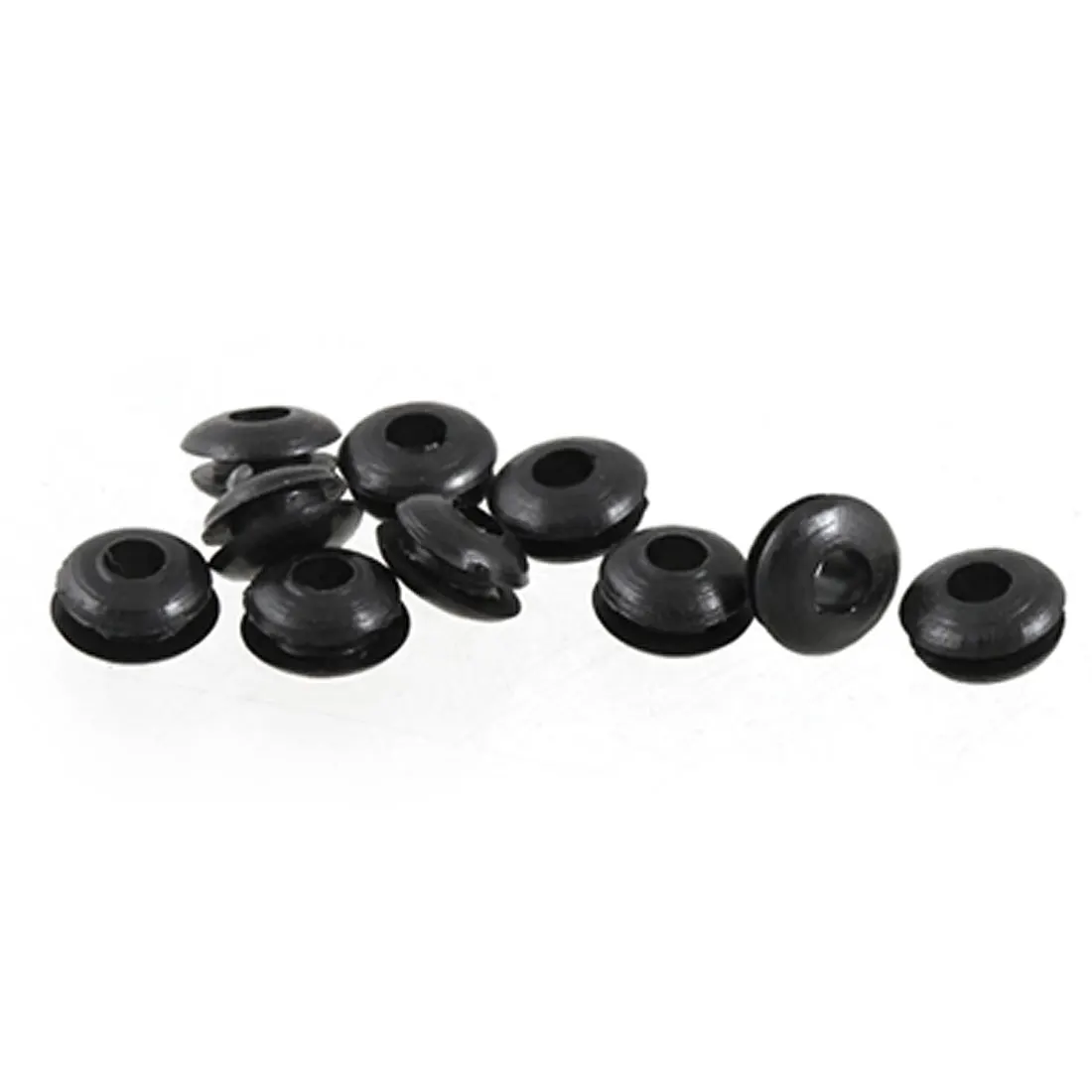 uxcell 5pcs Wire Protective Grommets Black Rubber 14mm Double Sided Grommet