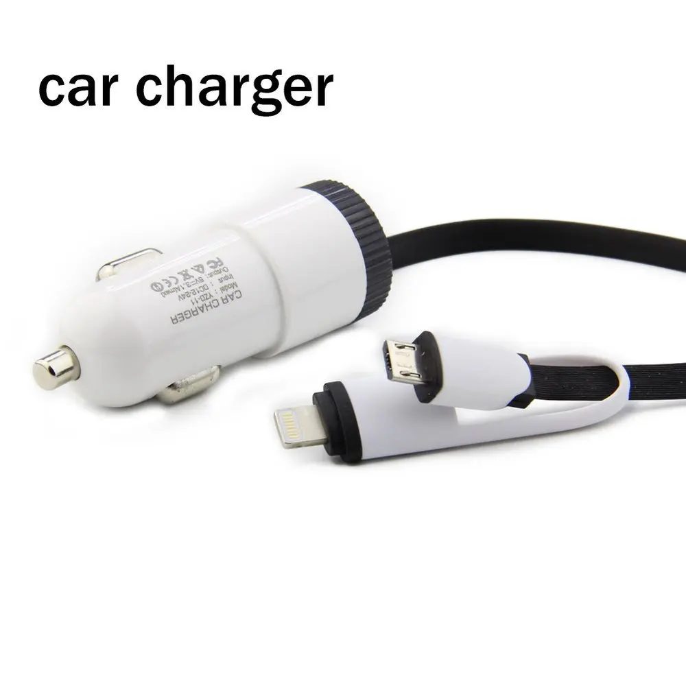 USB Car Charger For iPad iPhone 2.1A Mini Adapter Short Circuit Protection One Piece Car Charger