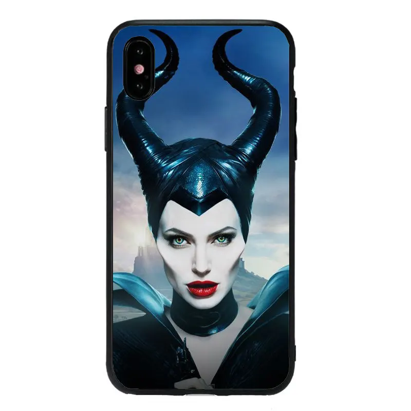 Sleeping curse Maleficent Mobile Phone Case For iPhone 11 11Pro MAX 10 X XS Max XR 5 5S SE 6 6S 7 8 Plus Soft TPU Phone Cover - Color: TPU