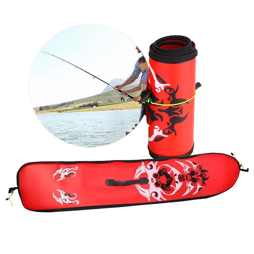 

Thickened EVA Collapsible Fishing Bag 125CM Portable Fishing Fishing Rod Bag With Handle Random Color Delivery