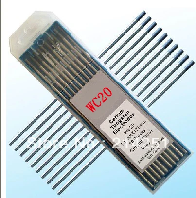 

Wig-сварочная церия вольфрама electrode-wc20 1.6*175 мм/1/16 "* 7" 10 шт. (1 коробка)