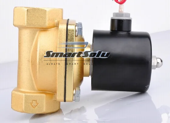 

Free Shipping 1'' Water Solenoid Valve Air Oil Brass Valve NBR 2W250-25 DC12V DC24V AC110V or AC220V