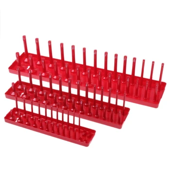 

1 Pc Metric ABS Plastic Socket Organizer Holder Storage Trays - 1/4", 3/8", 1/2"