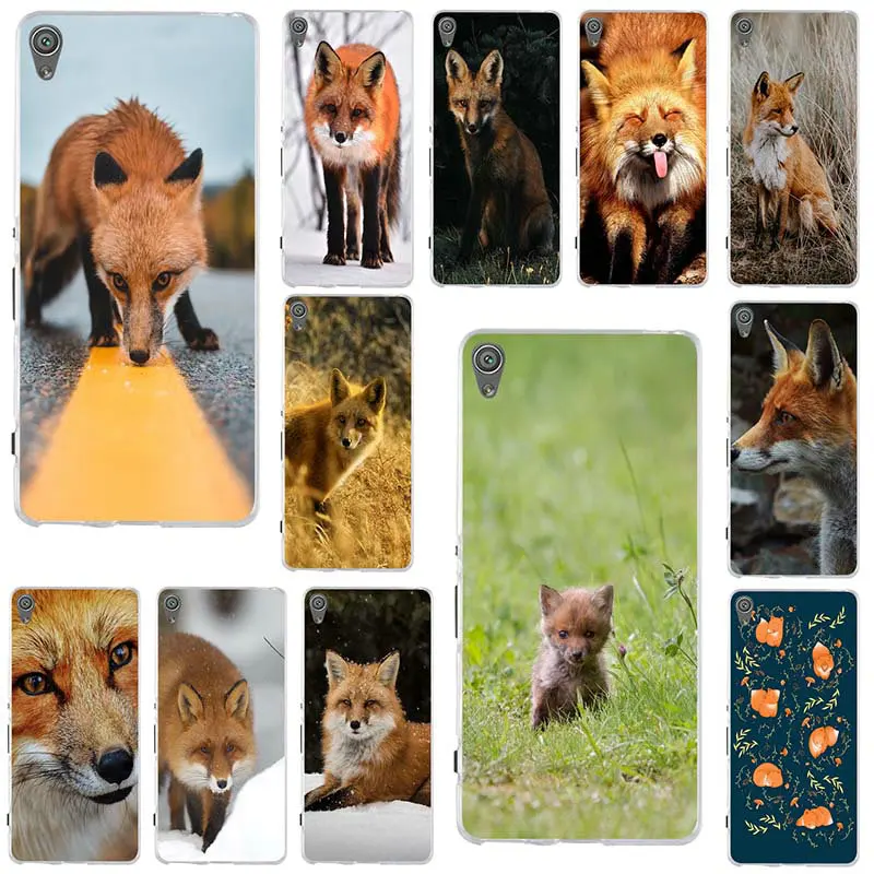 Animal Fox Snow Forest Winter Soft Silicone Mobile Phone Case For Sony Xperia Z Z1 Z2 Z3 Z4 Z5 Compact M2 M4 M5 E3 E5 T3 X XA1 |