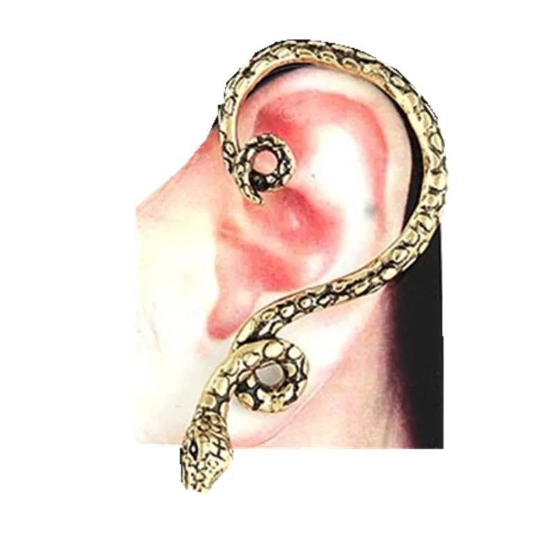 

1pcs Gothic Punk Unisex Snake Ear Cuff Earrings Ear Clip Statement Earrings For Women Hyperbole Animal Earrings Jewelry Gift