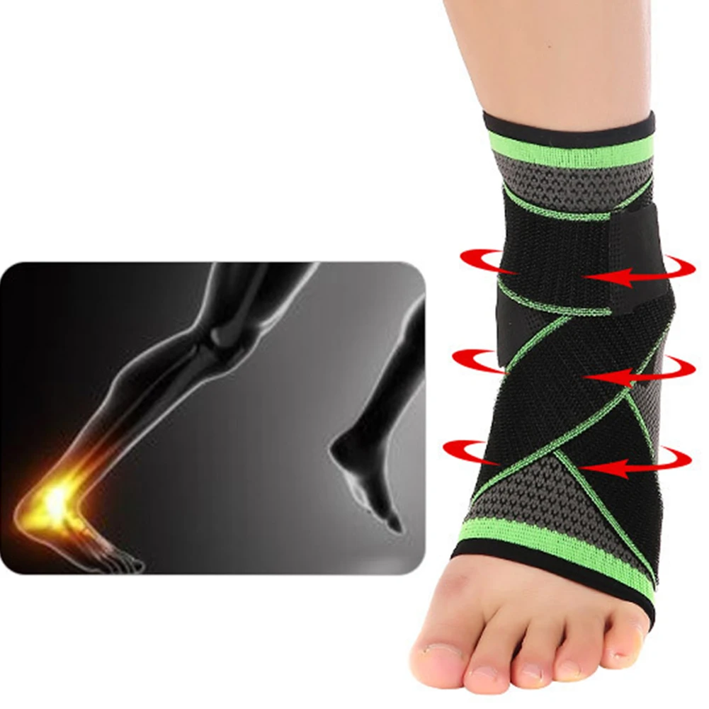 1PC Unisex Ankle Support Brace Elasticity Free Adjustment Protection Foot Bandage Sprain Prevention Sport Fitness Guard Band | Спорт и