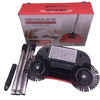

Home No Electricity Sweeper Convenient Broom Innovative Hand-push Vacuum Sweeper Stainless Steel Broom Cleaner