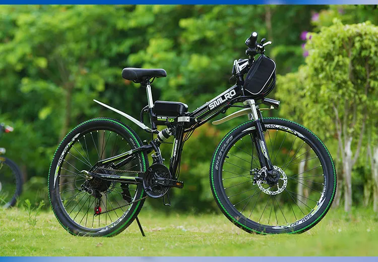 Discount 26 Electric Bicycle 48V500W Motor Electric Mountain Bike Lithium Battery smart LCD Ebike assist pas bicycle range 60km 40km/h 15