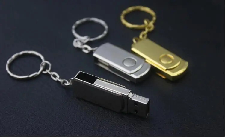 USB диск 4GB 8GB 16G 32G из нержавеющей стали Usb флэш-накопитель металлический Поворот usb