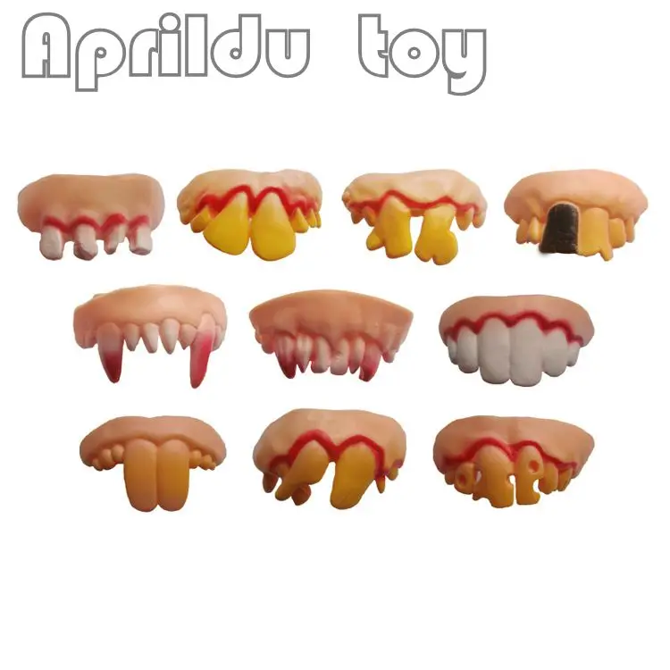 Dentes de Dentadura Dia das Bruxas Vampiro Piadas Práticas Interessante Brincadeira Horror Diversão Shocker Novidade Gadgets Dentes Dentadura Engraçado 100 Pçs 3 Brinquedos e hobbies