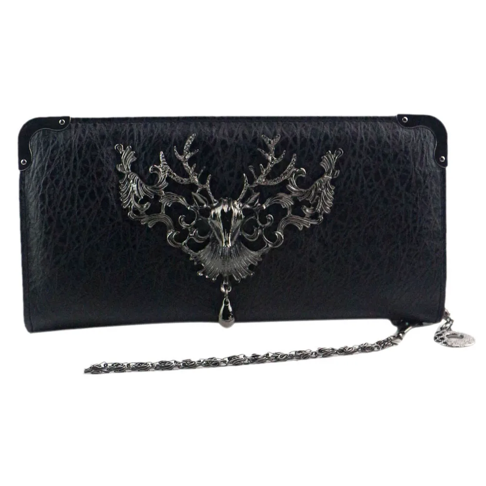 

vintage women's long  wallets Clutch Retro Deer Head Long Purse Wallet Card Holder Handbag carteras mujer fashion Bags ladies