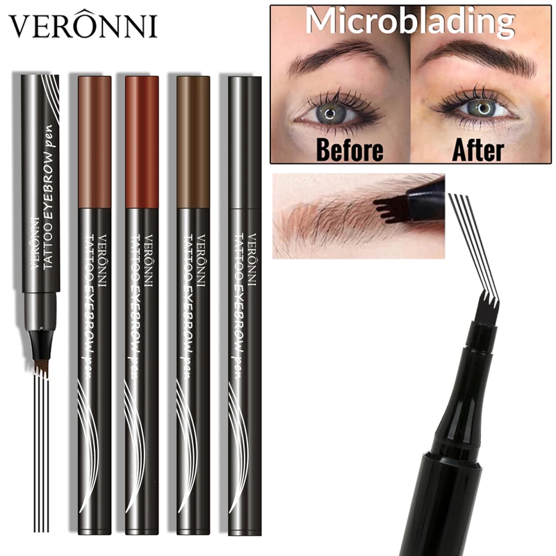 Tattoo Studio Brow Tint Pen Makeup Long Lasting Waterproof Natural Eyebrow Tattoo Pen 4 Colors Available Eyebrow Enhancers Aliexpress