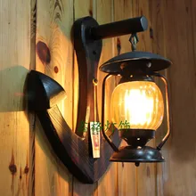 Персонализированная старинная антикварная настенная деревянная лампа фонарь американский бар огни
