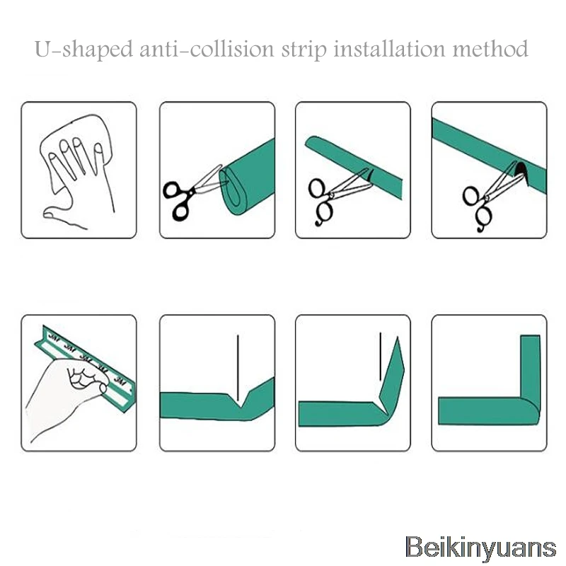 2 м детский защита для стола стол угловой коврик защита полосы Детская безопасность защита полоски подарок двухсторонний клей