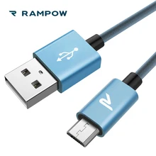 

RAMPOW QC3.0 Fishnet Micro USB Cable for Xiaomi Anti-tangle Fast Charging Phone Charger Cable for Samsung Galaxy S7/S6,Huawei
