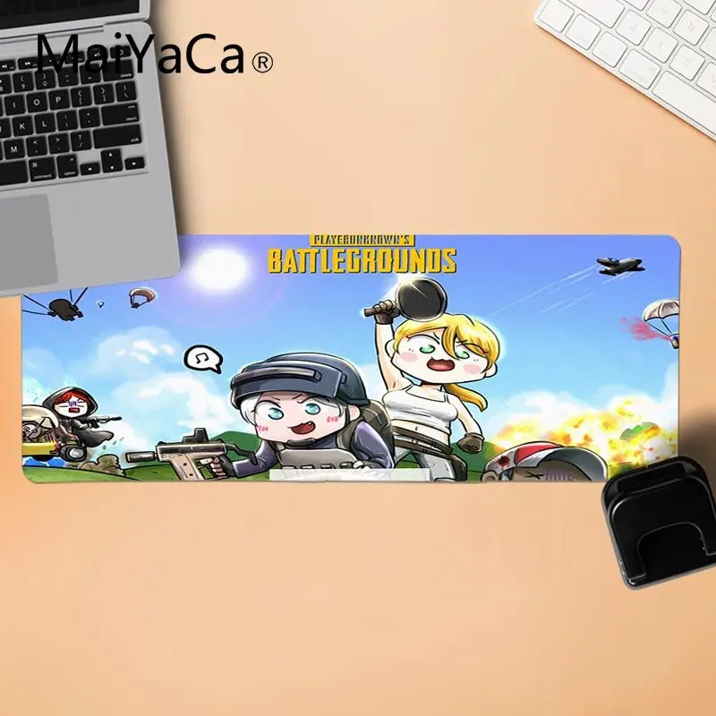 MaiYaCa мой любимый мультфильм PUBG заказной игровой коврик для мыши для ноутбука игровой коврик для мыши - Цвет: LockEdge 30X90cm