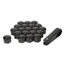 20 шт. 17 мм Автомобильная колесная рифленая для болта гайка крышка винта защищает головки болтов прочный серебристо-серый с инструмент для у...(China)