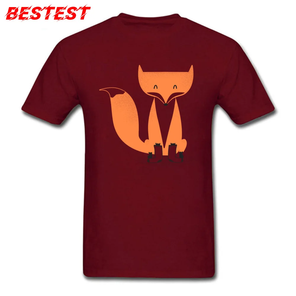 Tops & Tees A Fox With Socks Father Day Short Sleeve Pure Cotton Round Neck Men's T-shirts Printed Tops T Shirt Oversized A Fox With Socks maroon