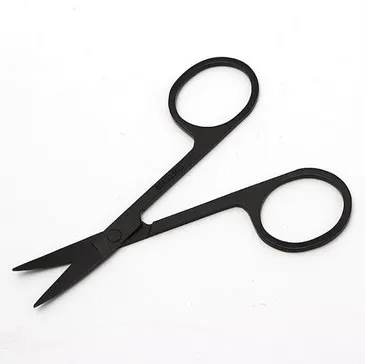 손톱 가위 매니큐어, 눈썹 코 속눈썹 큐티클 가위, 곡선 페디큐어 메이크업 도구, , 200 개
