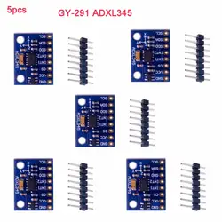 5 шт. GY-291 ADXL345 3 оси цифровой акселерометр тяжести наклона Сенсор модуль IIC SPI для Arduino AVR ARM MCU 3 В-5 В FZ0286