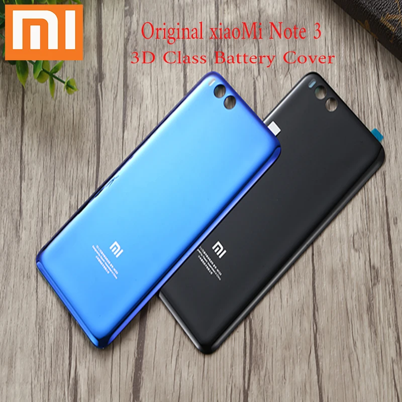 

100%Original MI Note3 3D Glass Rear Housing Cover For XIAOMI Note3 , Back Door Replacement Hard Battery Case,2 Colors Stock