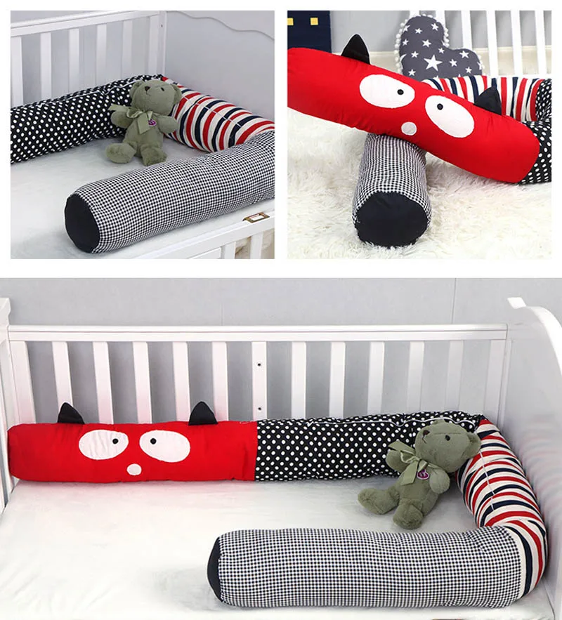 Бампер для новорожденной кровати, детская клетчатая подушка с облаком, бампер для детской кроватки, хлопковая Подушка, украшение для детской комнаты