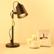 Стол современного дизайна Рабочая лампа настольная лампа детская настольная лампа деревянное искусство Schemerlamp стекло для чтения kitap abajour bureau