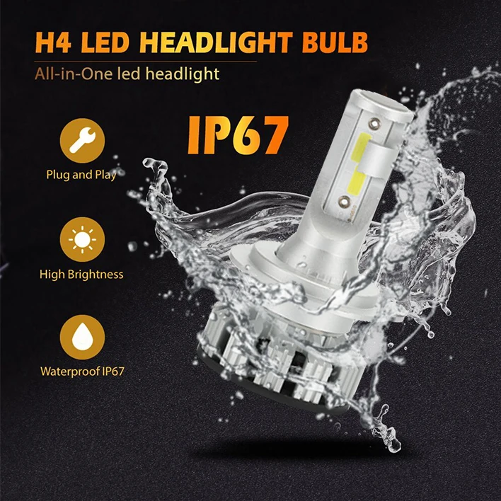 Yimeis 2PCS/Pair H1 H4 H7 LED Car Headlight Mini Canbus 9005 9006 Car Lights 80W 6000K White Auto Headlamp COB Fog Light Bulbs Yimeis 2PCS/Pair H1 H4 H7 LED Car Headlight Mini Canbus 9005 9006 Car Lights 80W 6000K White Auto Headlamp COB Fog Light Bulbs