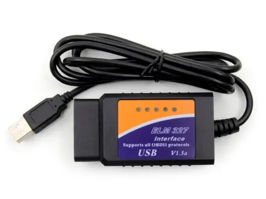 ELM327 USB V1.5 OBD2 автомобильный диагностический интерфейс сканер ELM 327 V 1,5 OBDII разъем автоматический диагностический инструмент ELM327 OBD2 адаптер - Цвет: Красный