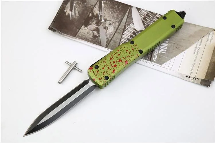OTF Открытый нож UT D2 лезвие, с алюминиевой ручкой кемпинга выживания на открытом воздухе EDC Охота тактический инструмент ужин кухонный нож