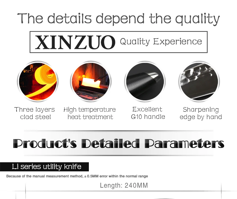 XINZUO 5 ''дюймовый универсальный нож из высокоуглеродистой нержавеющей стали кухонные ножи высокого качества ультра острый нож для очистки фруктов G10 Ручка