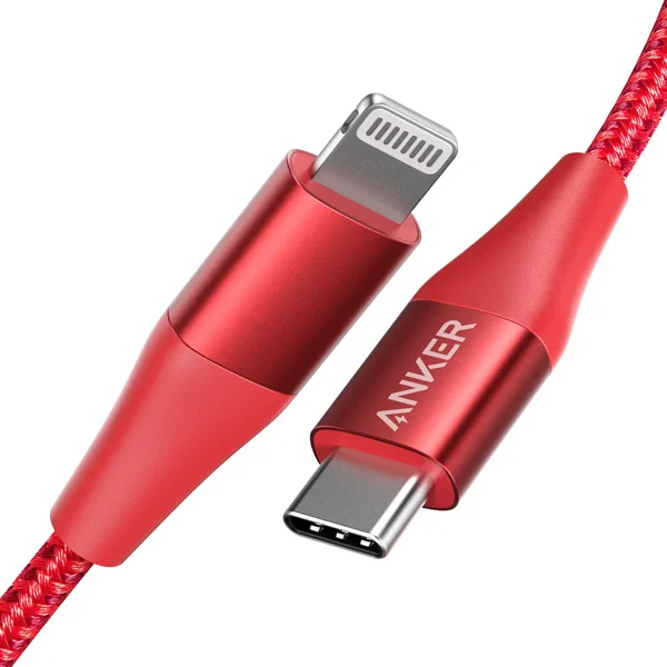 Anker USB C к кабелю Lightning, Apple Mfi Сертифицированный, power line+ II нейлоновая оплетка, для iPhone X/XS/XR/и т. Д., поддерживает доставку питания