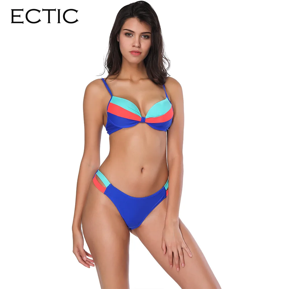 

3 Colors Sexy Bikinis Women Swimsuit Summer Wear Low Waist Bathing Suits Halter Bikini Set