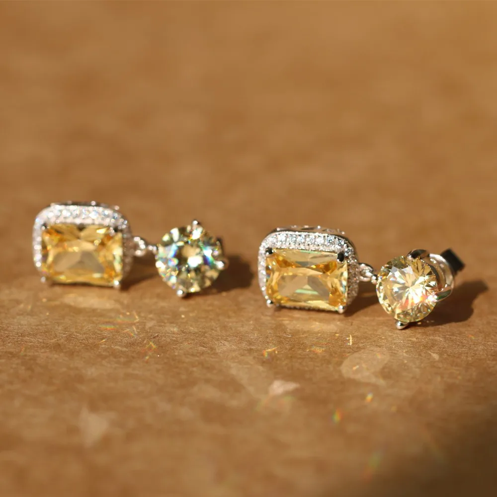 Wedding Earrings 925 Sterling Silver Cubic Zirconia for Women Dangle Bridal Earrings Fashion Accessories - Image 4