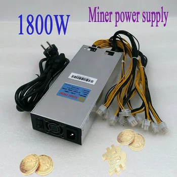 

ASIC miner BTC LTC miner power AP188c1800W 12V powr supply 6pin Suitable for Antminer S9 T9 Z9 L3 DR3 baikal G28 Innosilicon A9