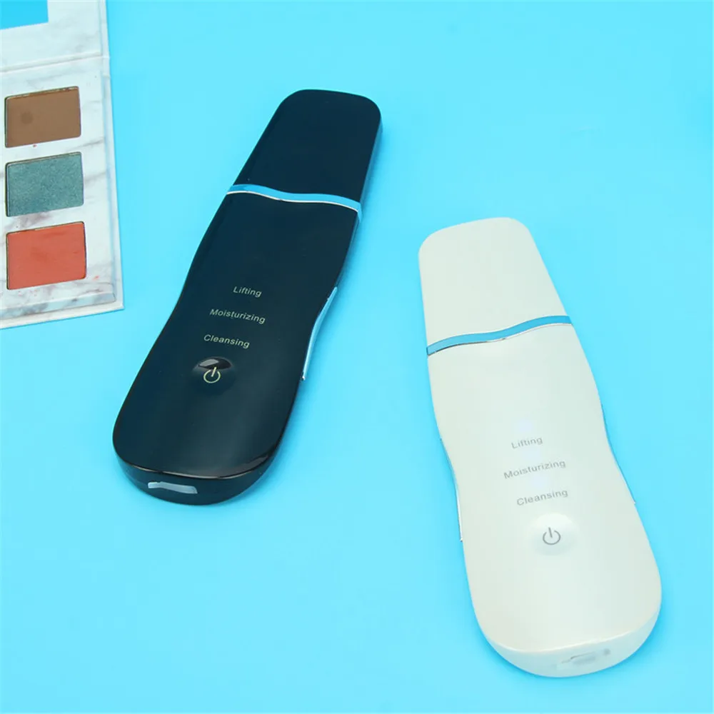  Portable Ultrasonic Facial Cleaner Ultrasound Face Tool Pore Deep Cleaning Skin Care Peeling Spa Be