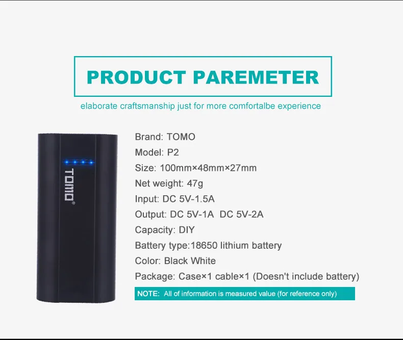 Tomo New 18650 Charger Private P2 Li ion 18650 Charger With 2 Slots Smart Lithium Batery Charger Cases No Include Batterys (7)