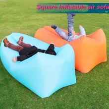 Fast Inflatable Air Sofa Sleeping Lazy Bag Lay Bag Camping Air Sofa Sleeping Beach Bed Banana Lounge Bag Air Bed Square sofa