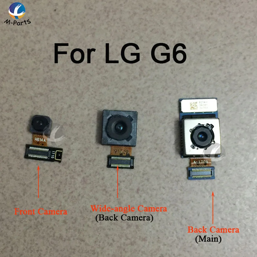 

Original Back Front Camera For LG G6 H870 G600 H873 VS988 Main Rear Wide Angle Camera With Flex cable Replacement Parts