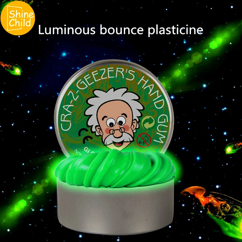 

DIY Luminous Slime Modeling Clay Light Glow In The Dark Bouncing Mud Plasticine Playdough Education Novelty Creative Kids Toys