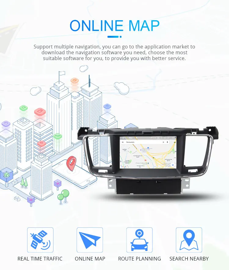 Perfect LJHANG Car DVD Player Android 9.0 For PEUGEOT 508 2011-2017 GPS Navigation 1 Din Car Radio Multimedia Wifi Stereo RDS Canbus IPS 5