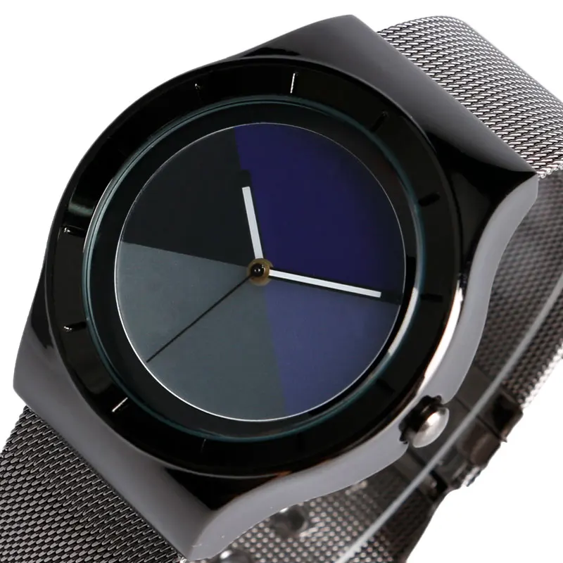 

Top Brand PAIDU Creative Unique Analog Dial Wrist Watch Women Steel Mesh Band Wristwatches Men Business Colock Relojes Montre
