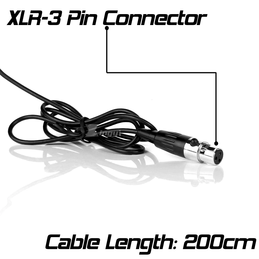 Mini XLR 3 Pins TA3F динамическая гарнитура с микрофоном для SAMSON AR300 CB288 CR288 WH20TQG