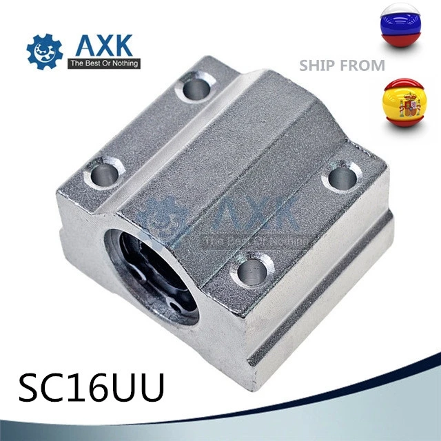 

4pcs/lot SC16UU SCS16UU 16mm Linear Ball Bearing Block CNC Router withLM16UUBushPillow Block Linear Shaft SHIP FROM RUSSIA SPAIN