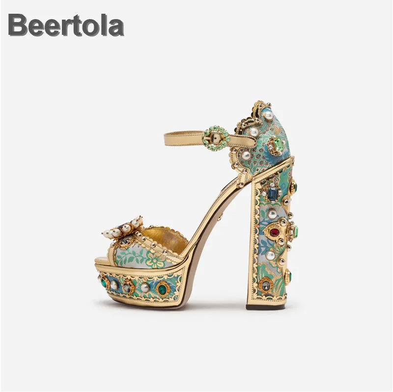 floral gladiator sandals