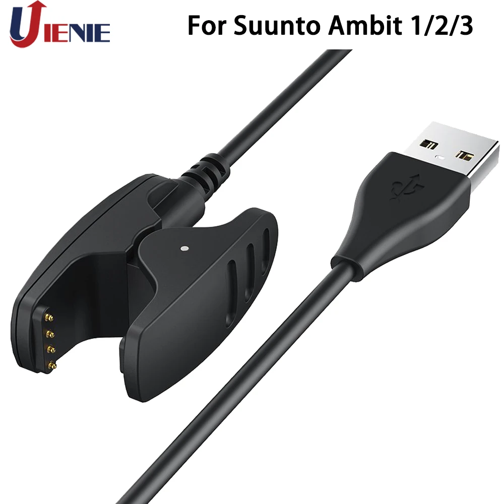

USB Charging Dock Station Cable 1M Charger Cord for Suunto Ambit 1/2/3 Smart Bracelet Fast Charge Clip Adapter USB Charger Line