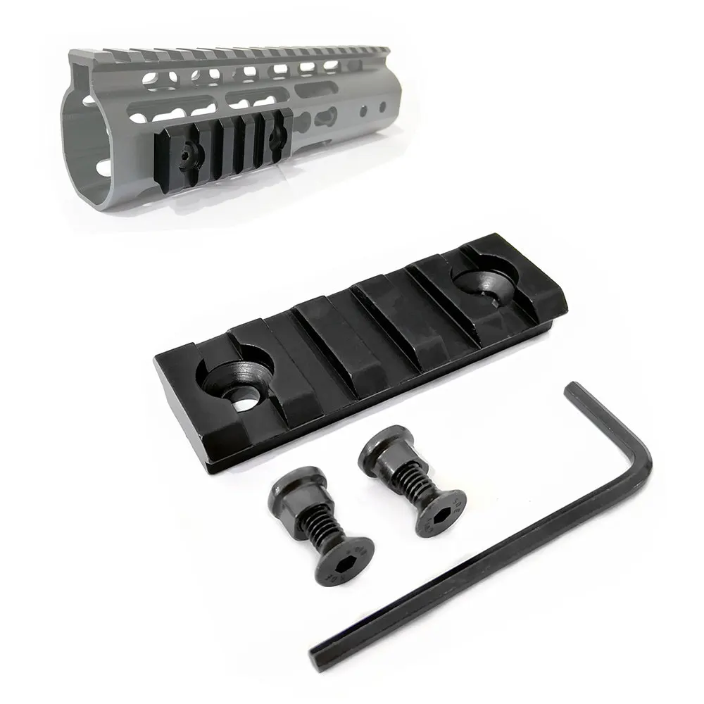 FIRECLUB охотничий 2 дюймовый Picatinny Weaver Rail 5 слотов Алюминиевый Keymod/Mlok Airsoft