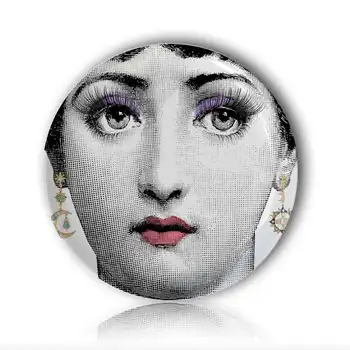

Girl Portrait Character Plate Theme and Variations home decorative plate Ceramic Craft Living Room Female Dresser Ornaments