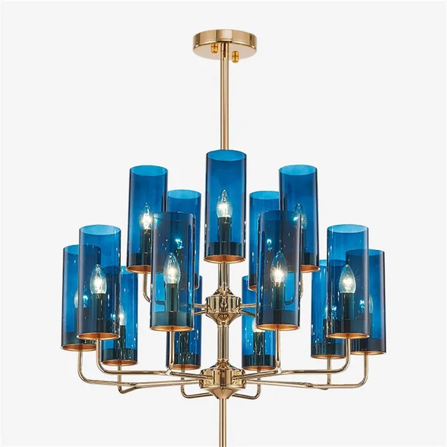 Aliexpress Com New Modern Art Pendant Chandelier Plated Metal New Modern Art Pendant Chandelier Plated Metal Glass Shades Hanging Lamp For Living Room Dining